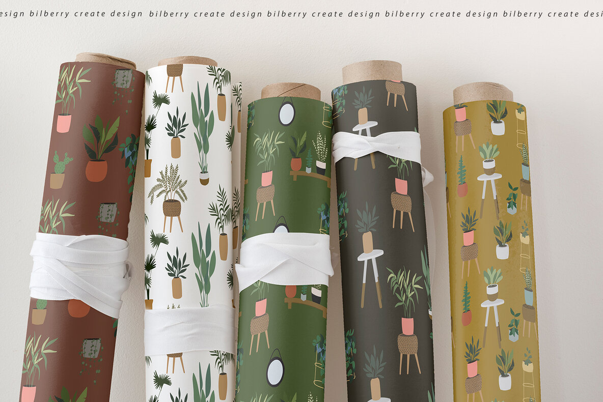Home Potted Plant Art Set Home Potted Plant Art Set
