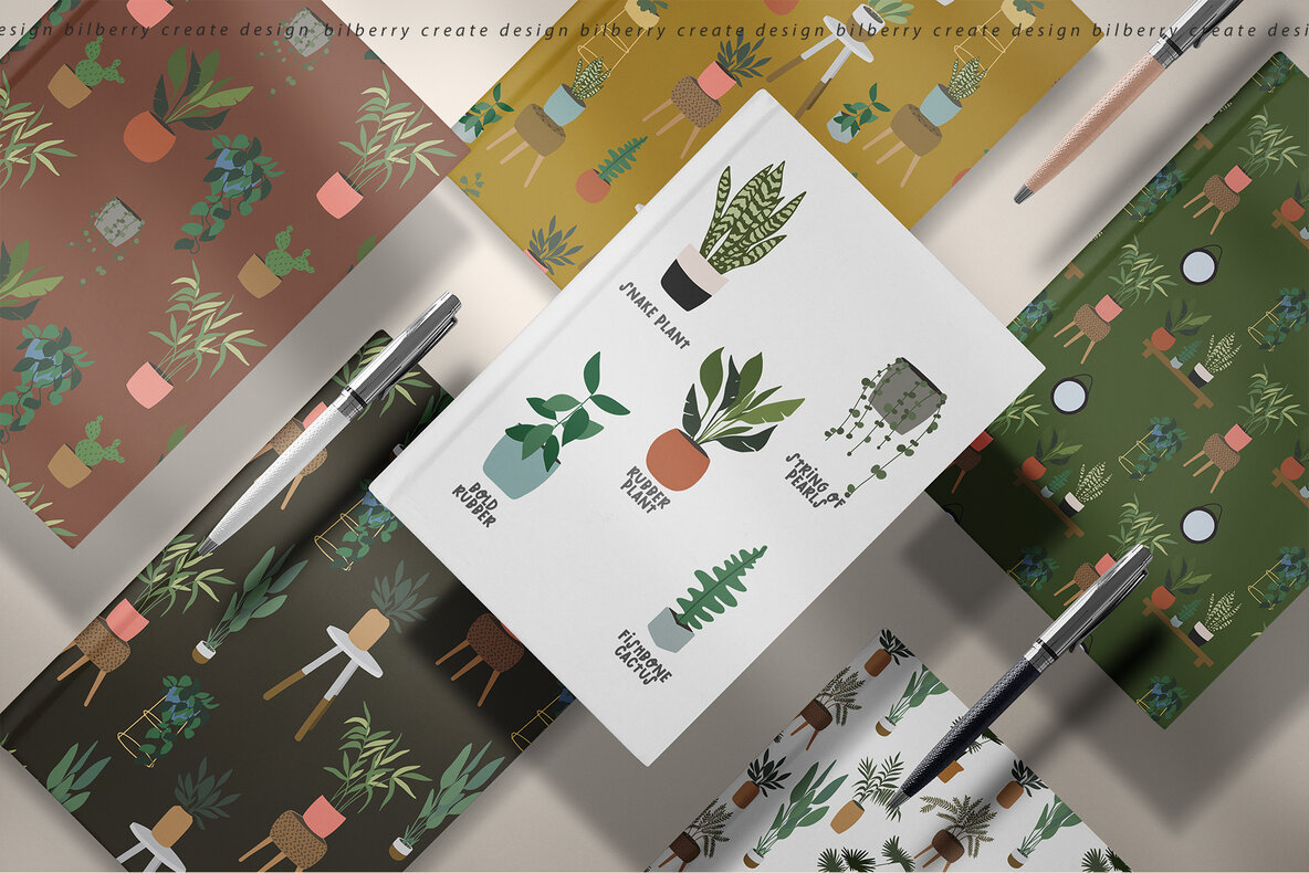 Home Potted Plant Art Set Home Potted Plant Art Set