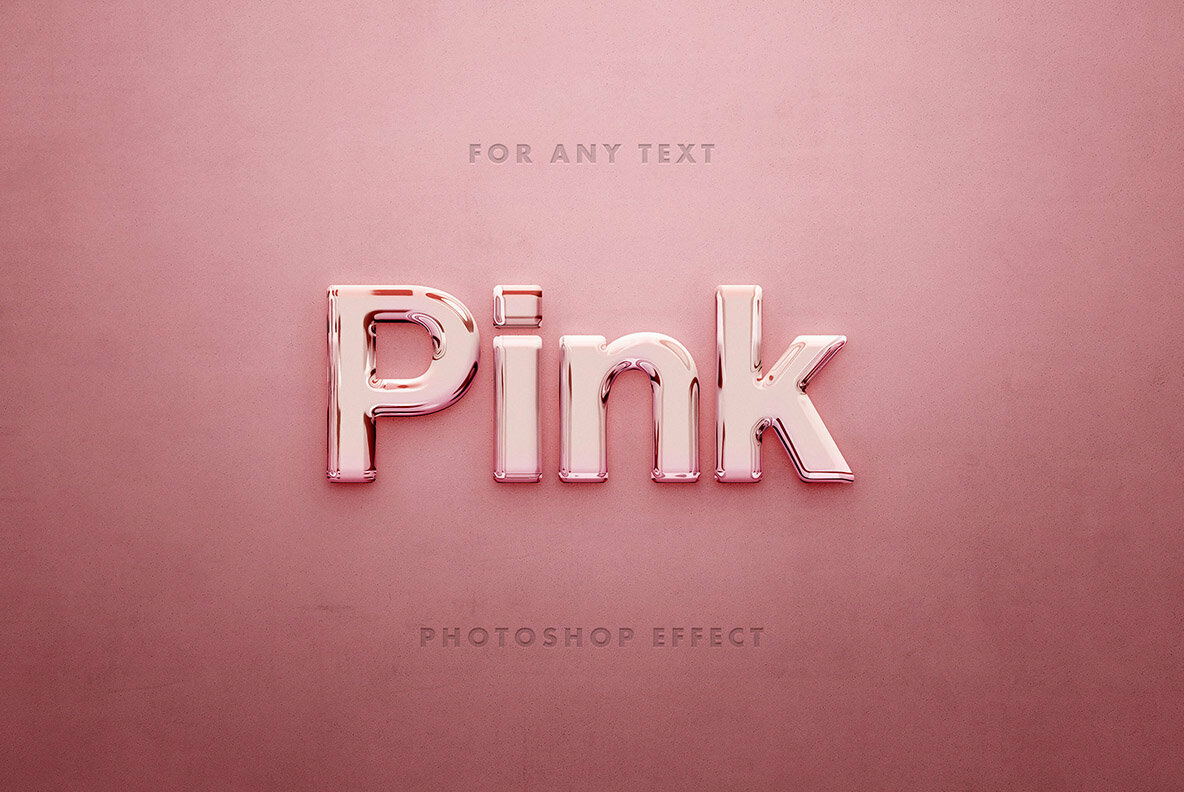 Glossy 3D Text Effects