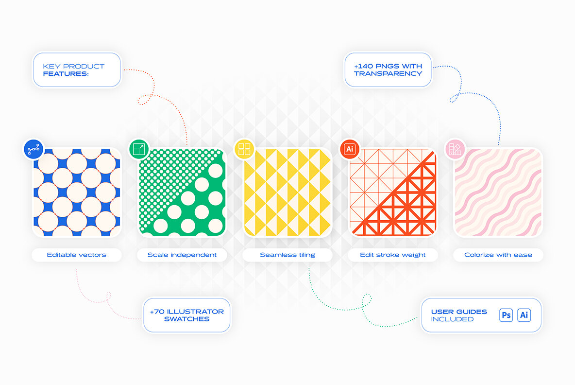 Essential Geometric Patterns Collection 8