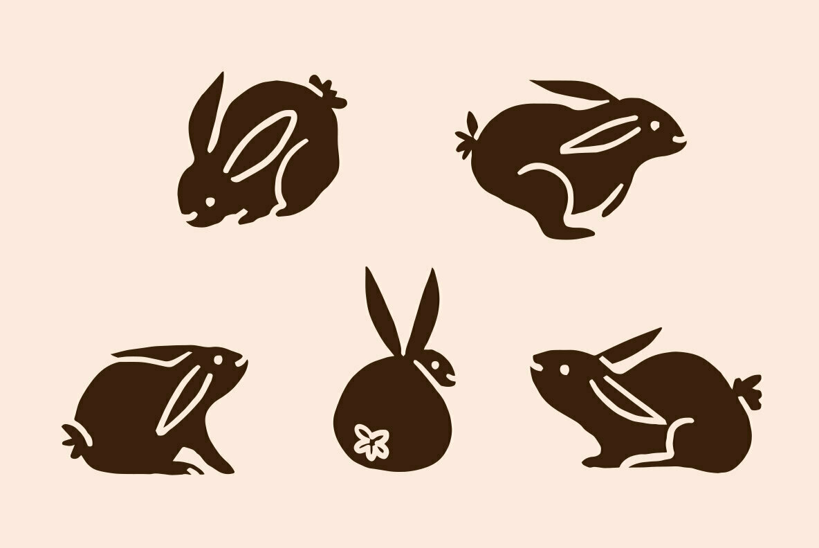 Abstract Easter Bunnies 2