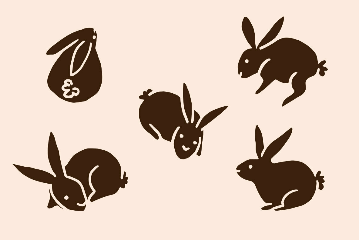 Abstract Easter Bunnies 4