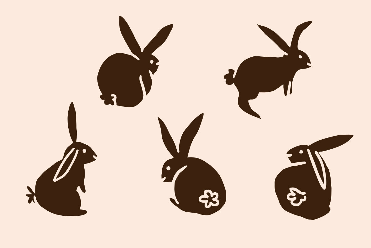 Abstract Easter Bunnies 6