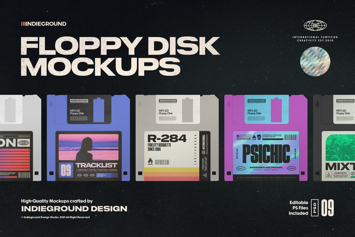 Floppy Disk Mockups Floppy Disk Mockups