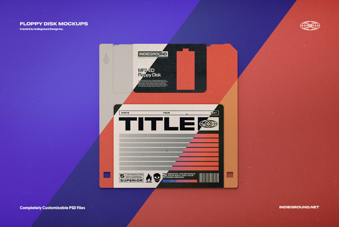 Floppy Disk Mockups Floppy Disk Mockups