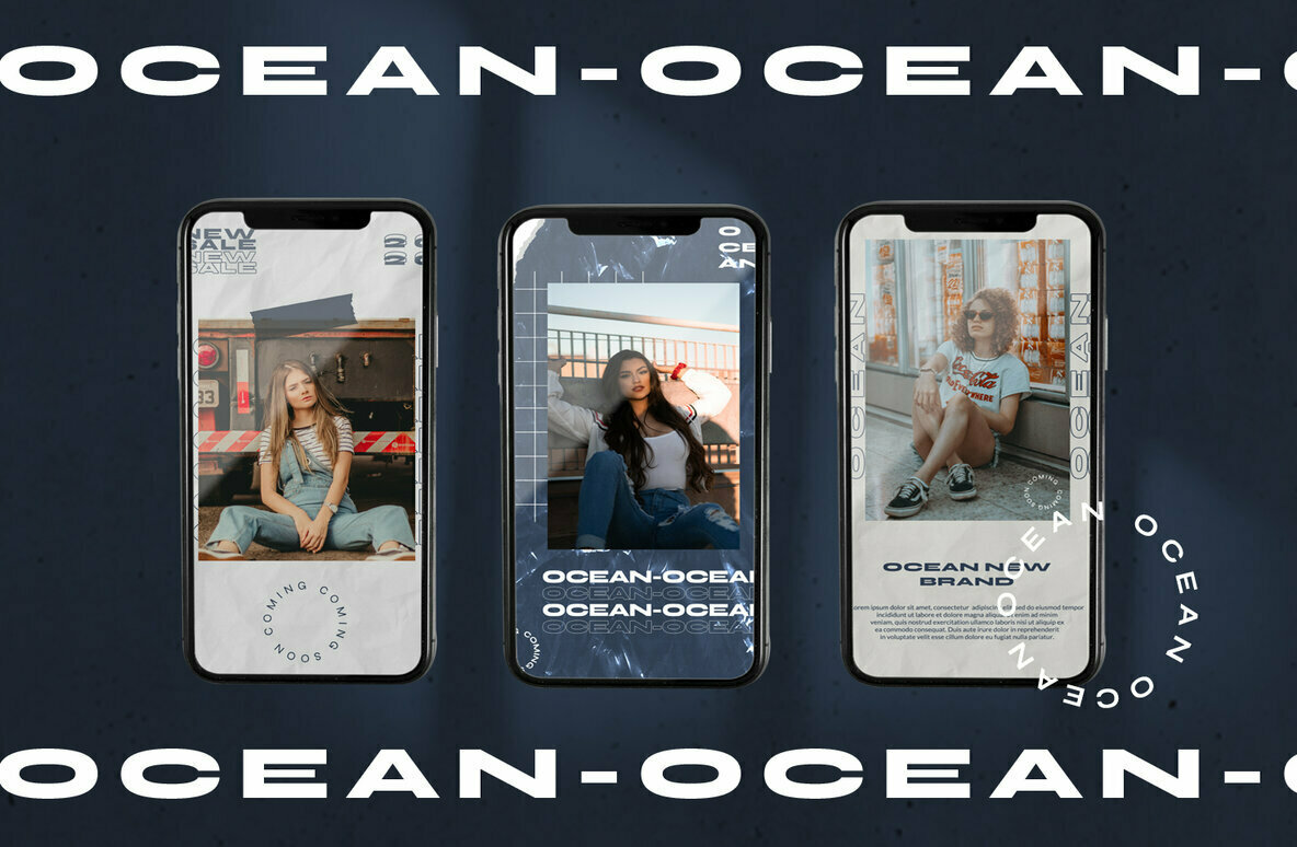 OCEAN Instagram Template 2