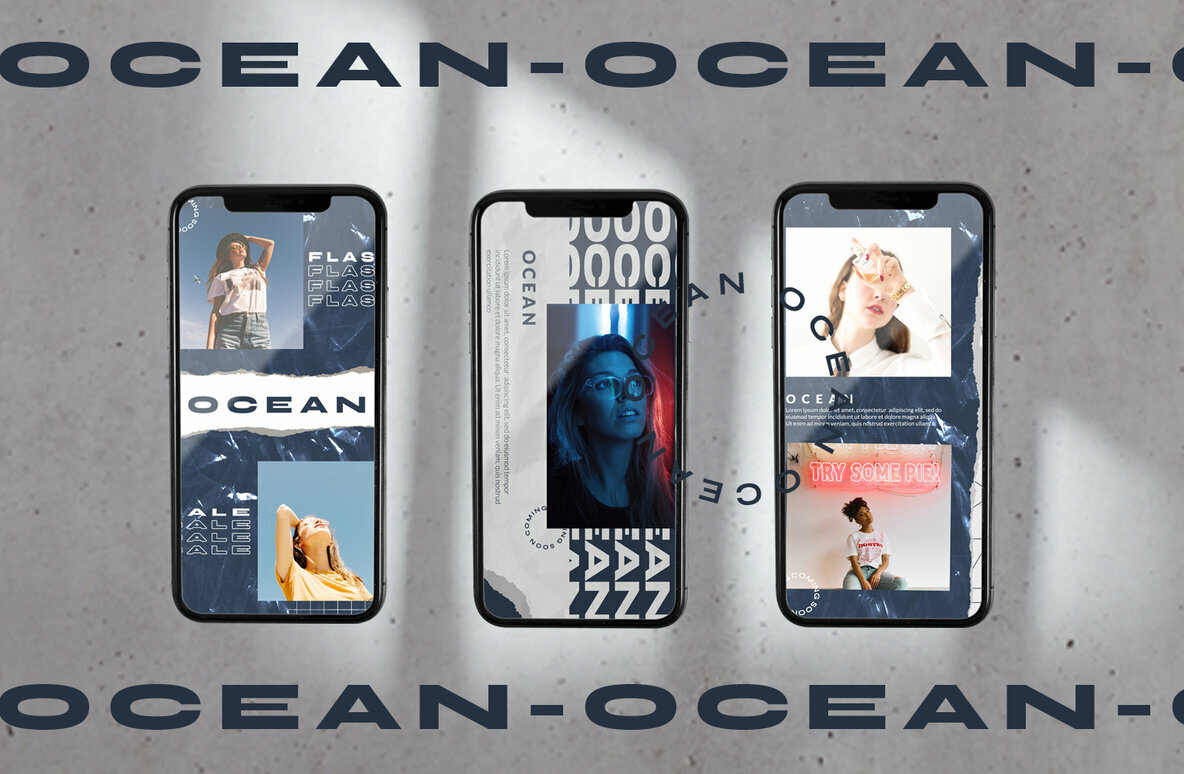 OCEAN Instagram Template 4