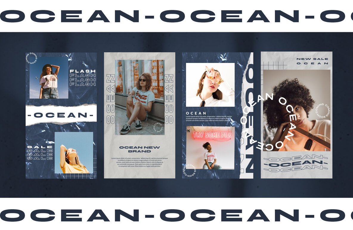 OCEAN Instagram Template 8
