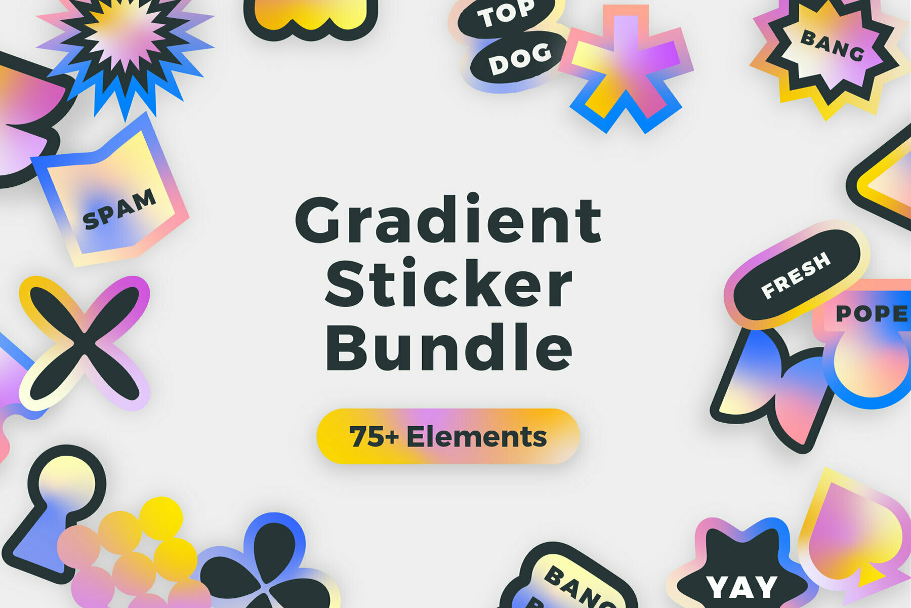 Gradient Sticker Bundle Gradient Sticker Bundle