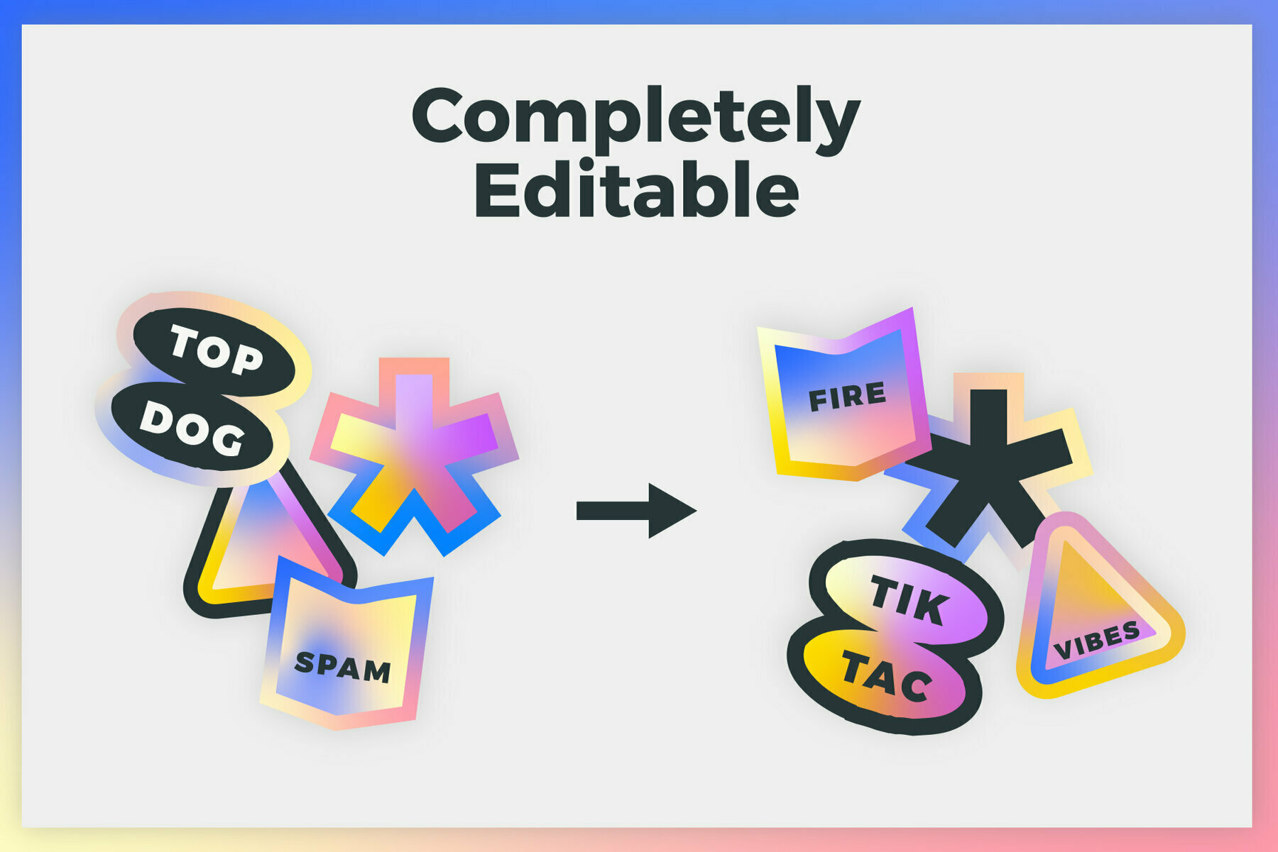 Gradient Sticker Bundle Gradient Sticker Bundle
