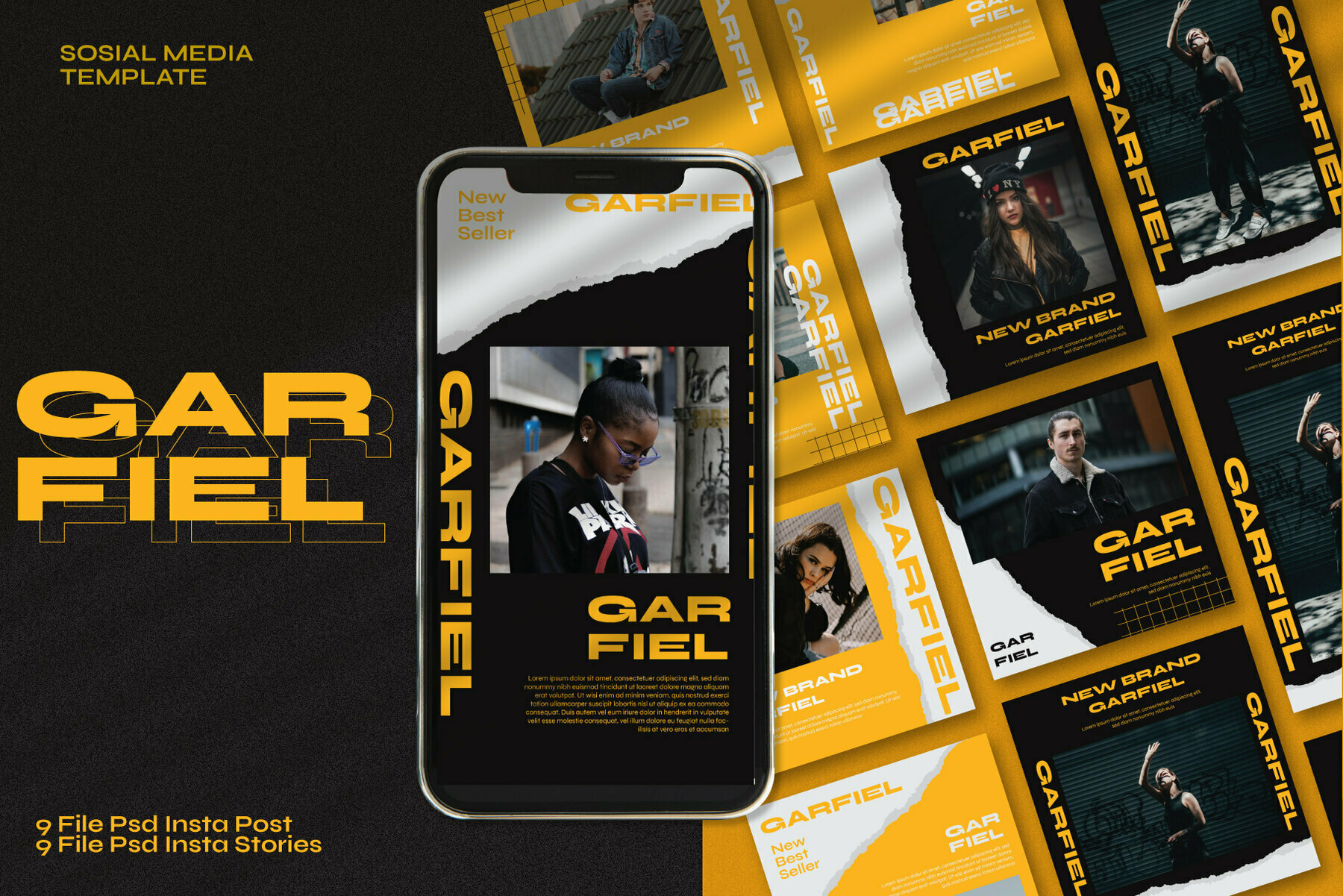 Garfiel Instagram Template Garfiel Instagram Template