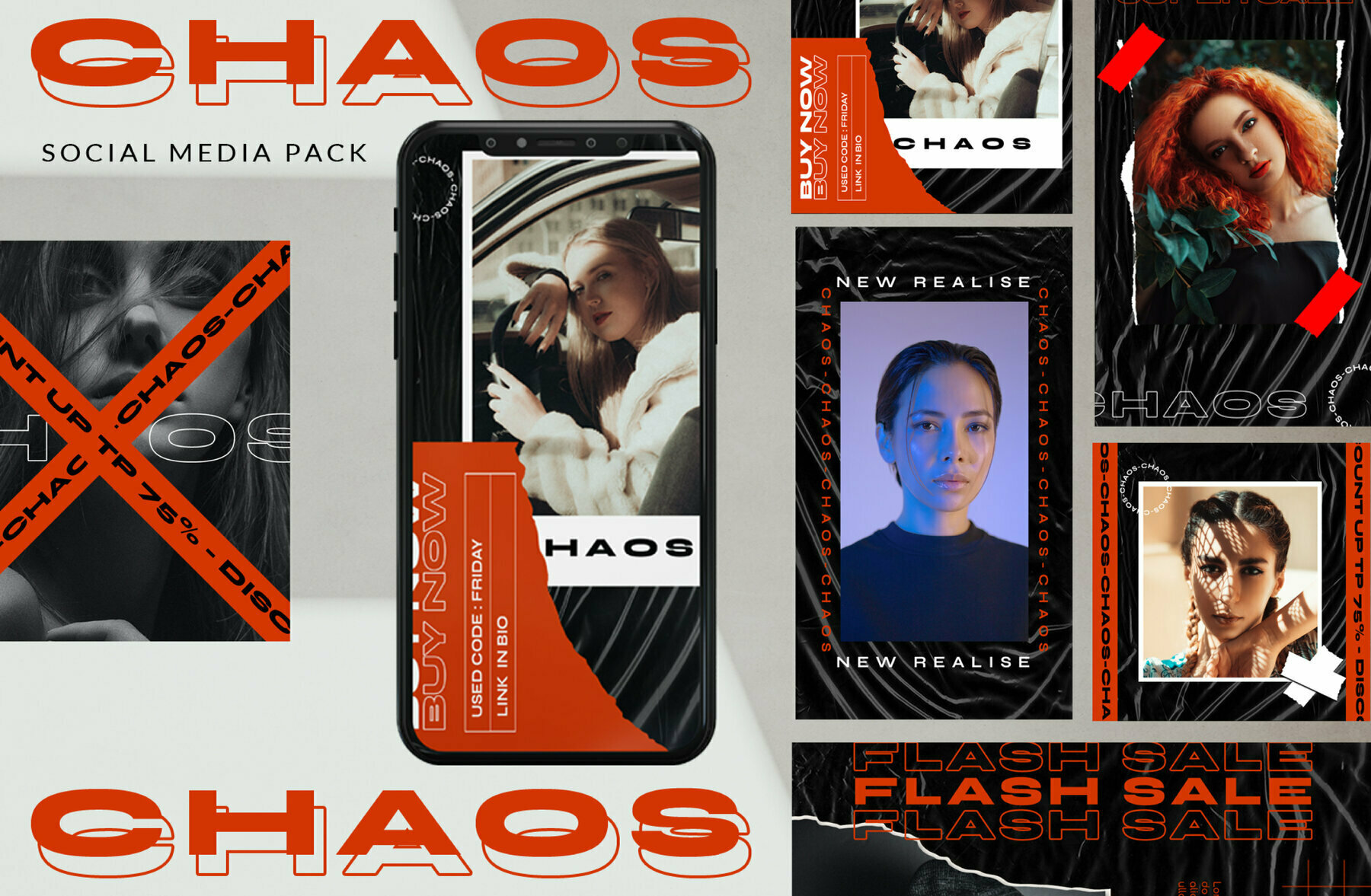 Chaos Instagram Template Chaos Instagram Template
