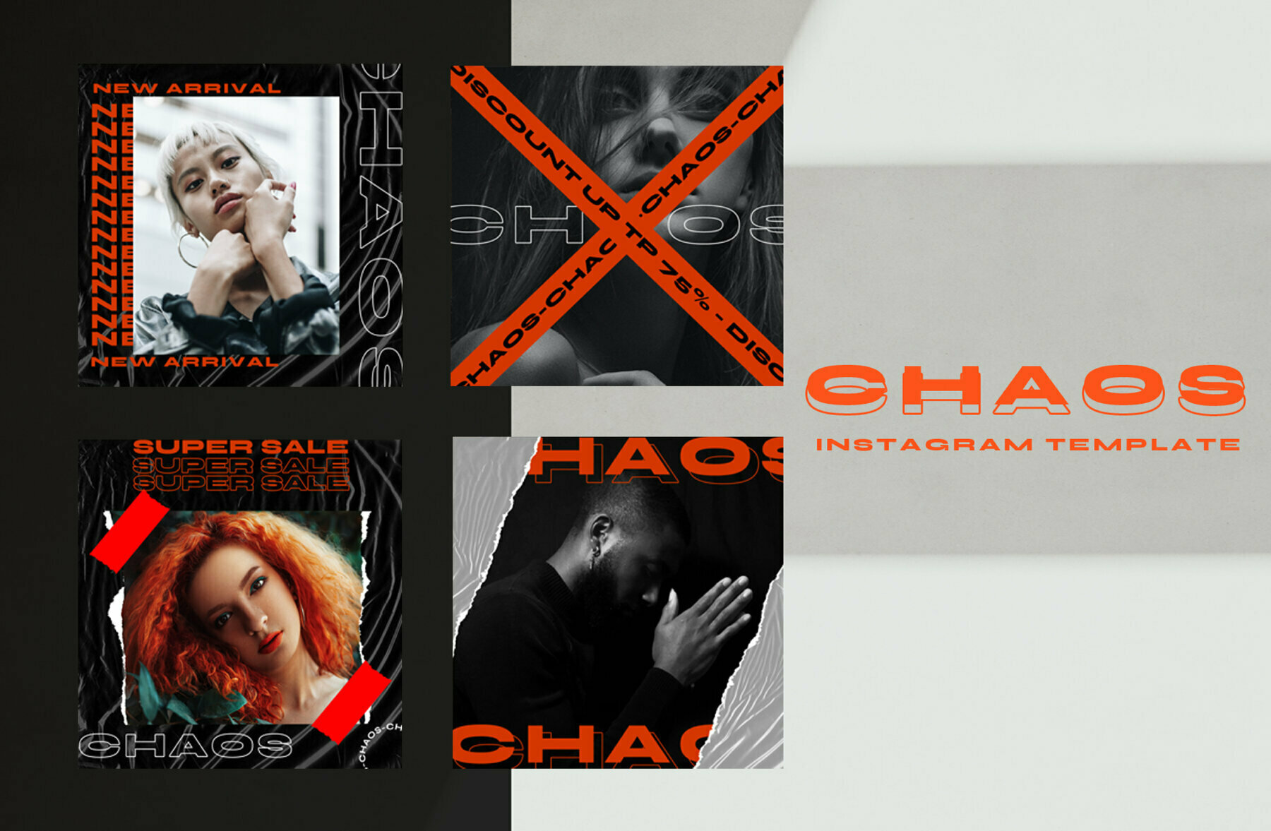 Chaos Instagram Template Chaos Instagram Template