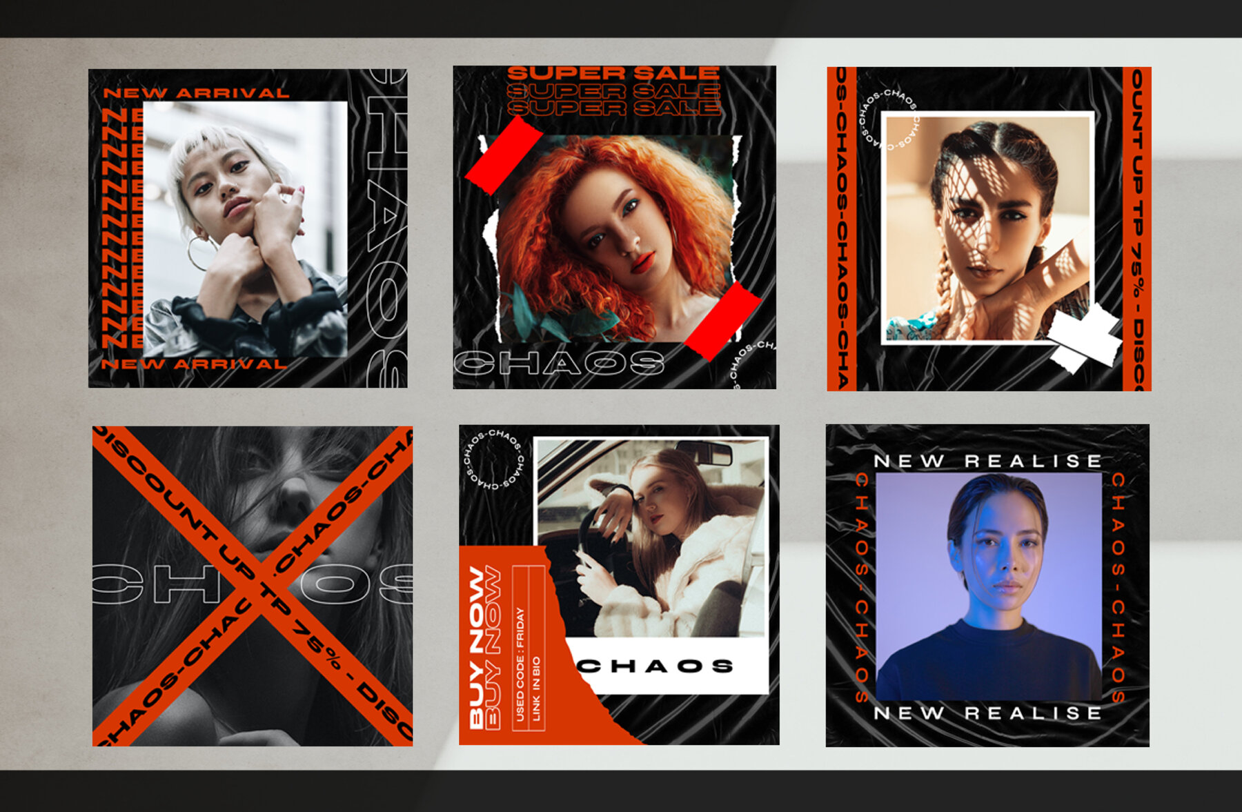 Chaos Instagram Template Chaos Instagram Template