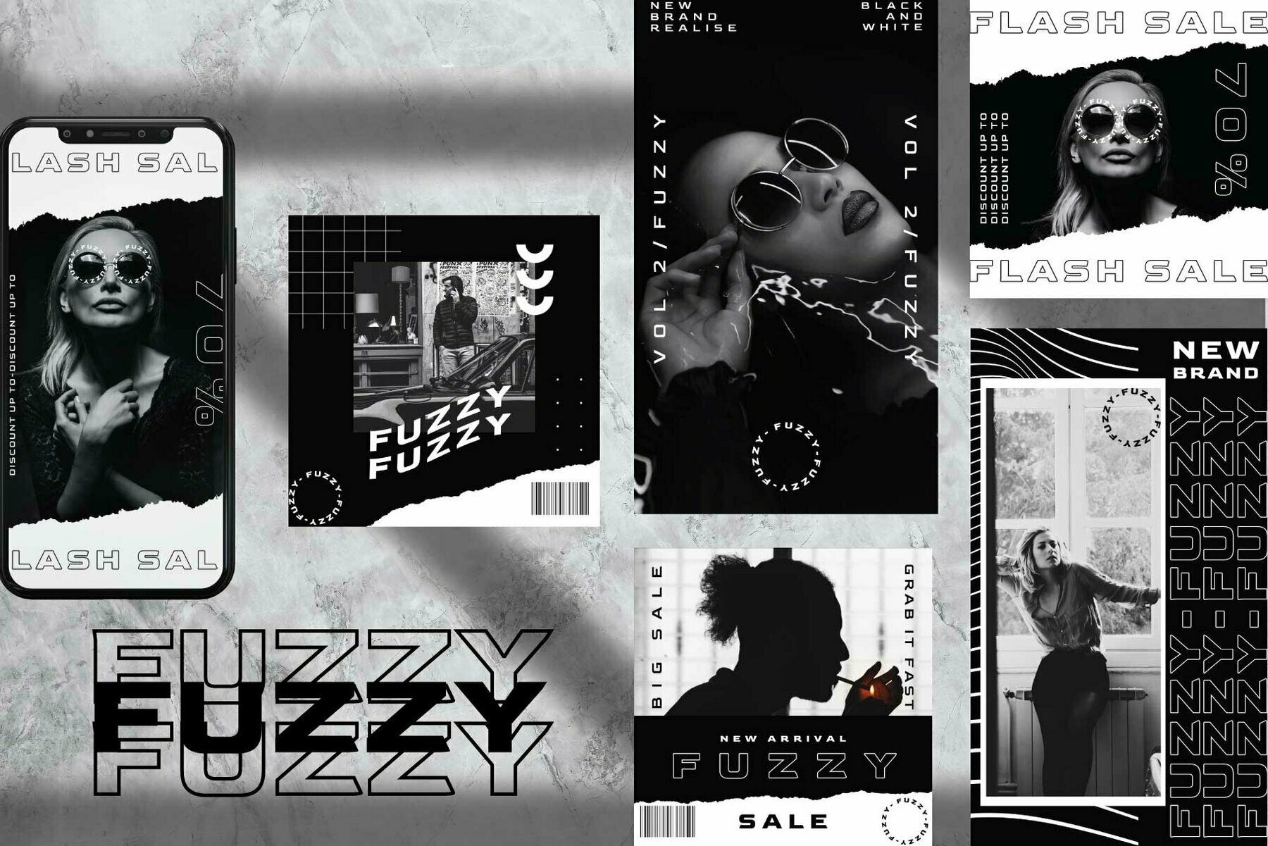 Fuzzy Instagram Template Fuzzy Instagram Template