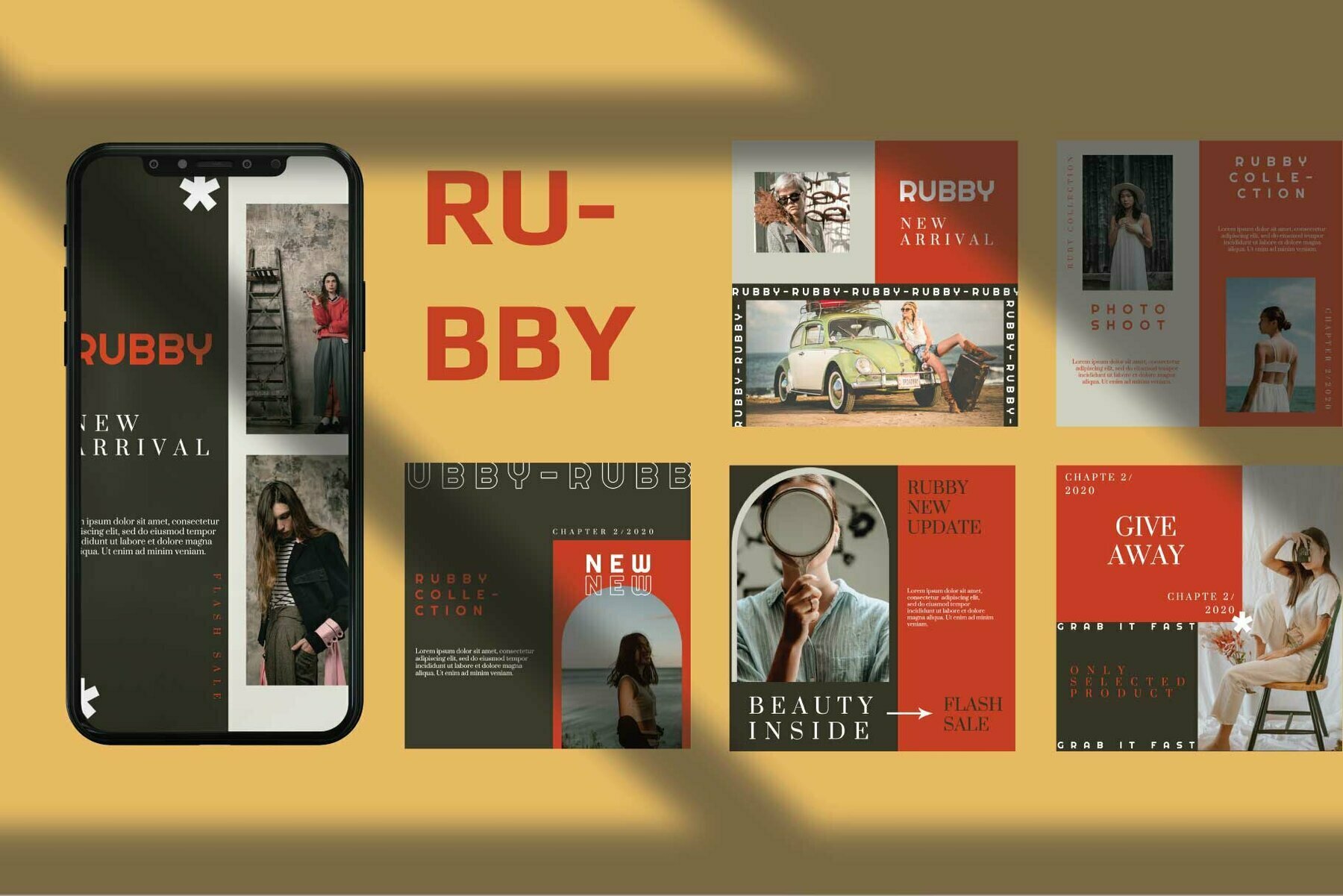 Rubby Instagram Template Rubby Instagram Template