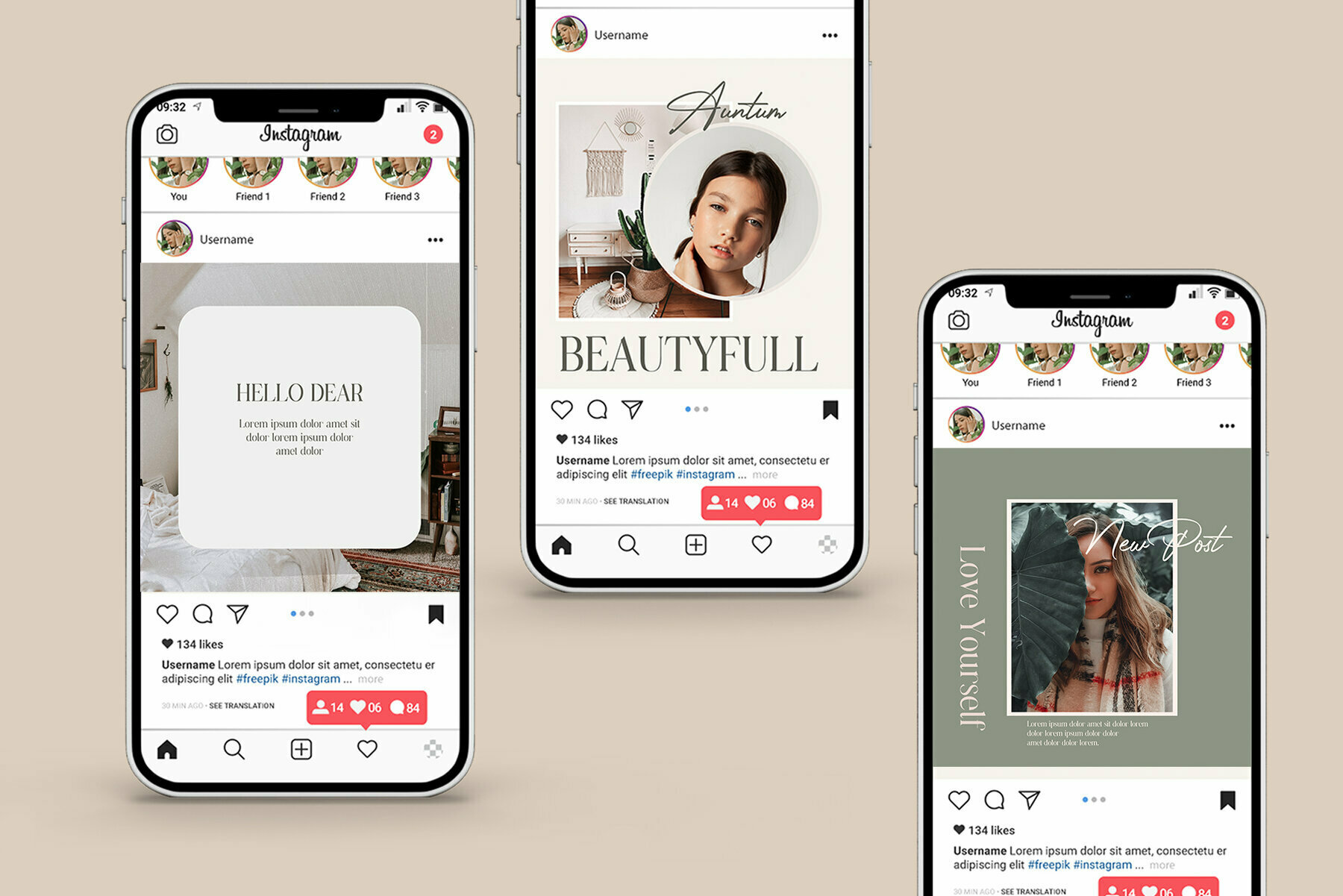 AUNTUM Instagram Template AUNTUM Instagram Template