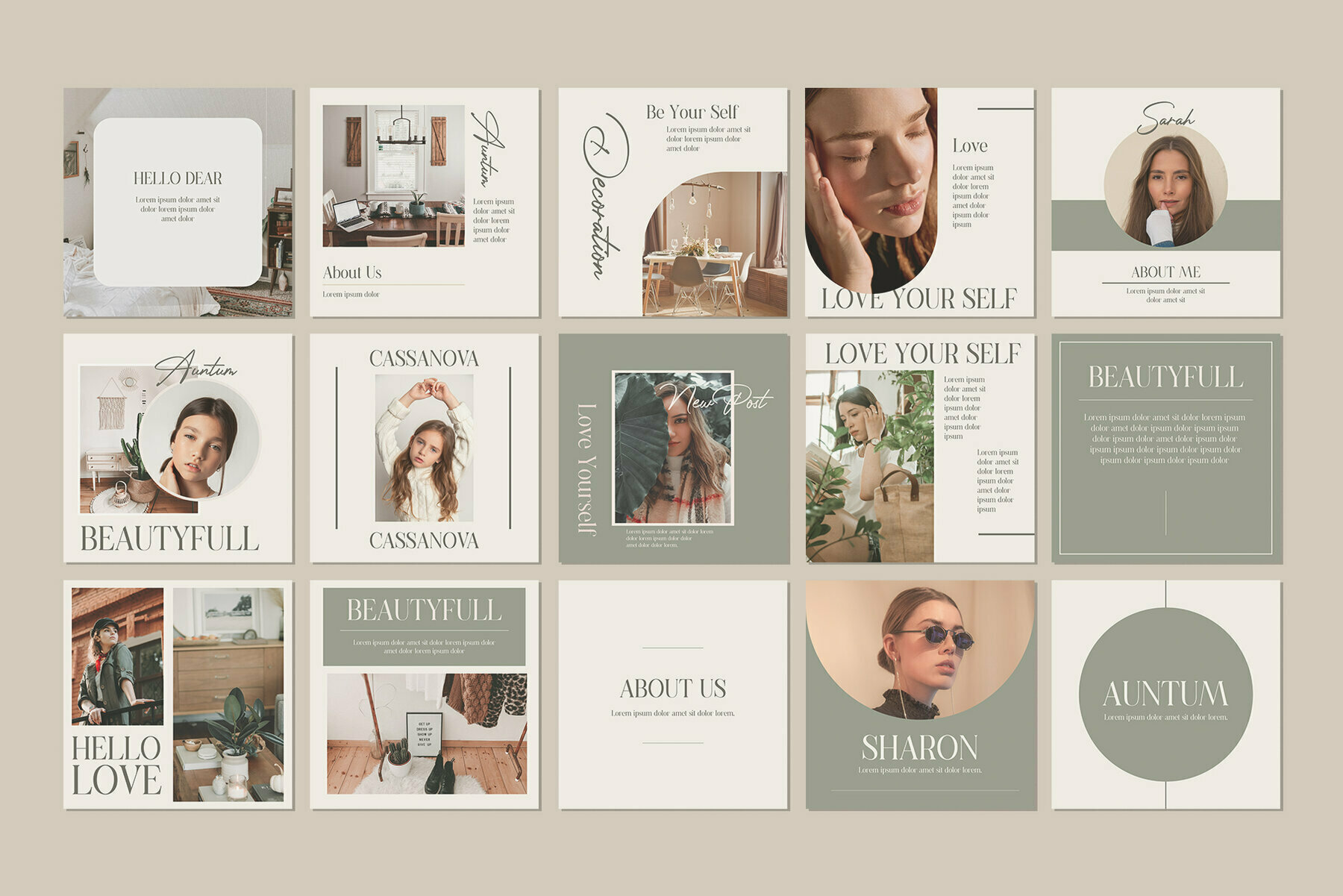 AUNTUM Instagram Template AUNTUM Instagram Template