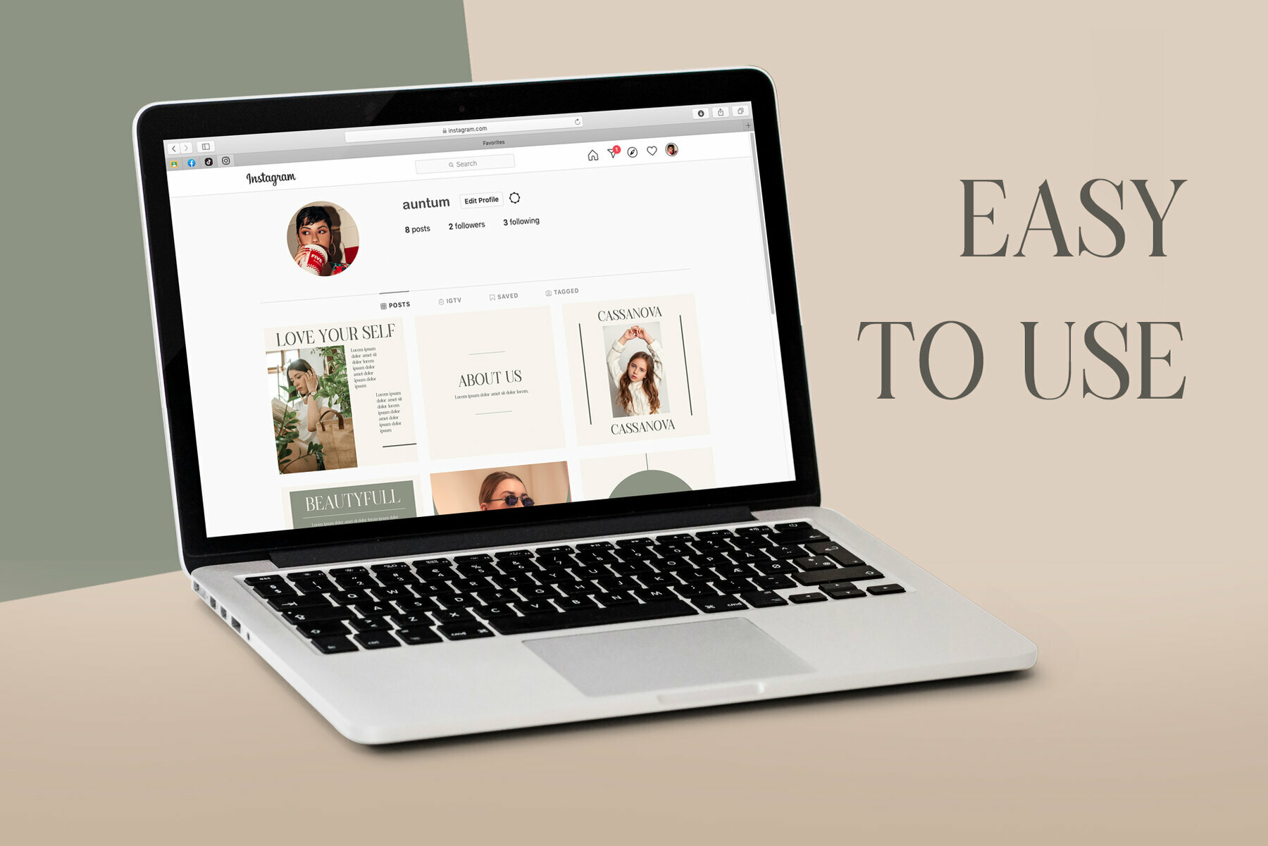 AUNTUM Instagram Template AUNTUM Instagram Template