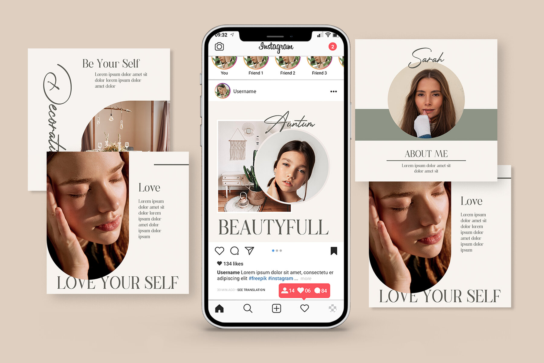 AUNTUM Instagram Template AUNTUM Instagram Template