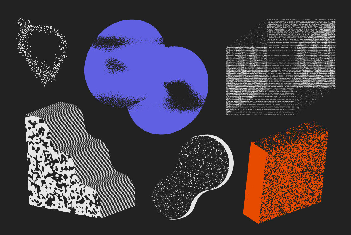 90 Vector Texture Shapes 90 Vector Texture Shapes