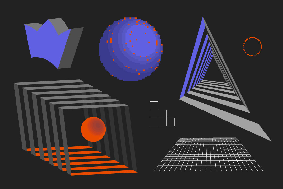 90 Vector Texture Shapes 90 Vector Texture Shapes