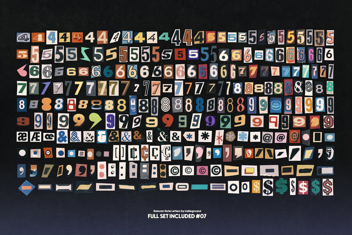 Ransom Note Letters 12