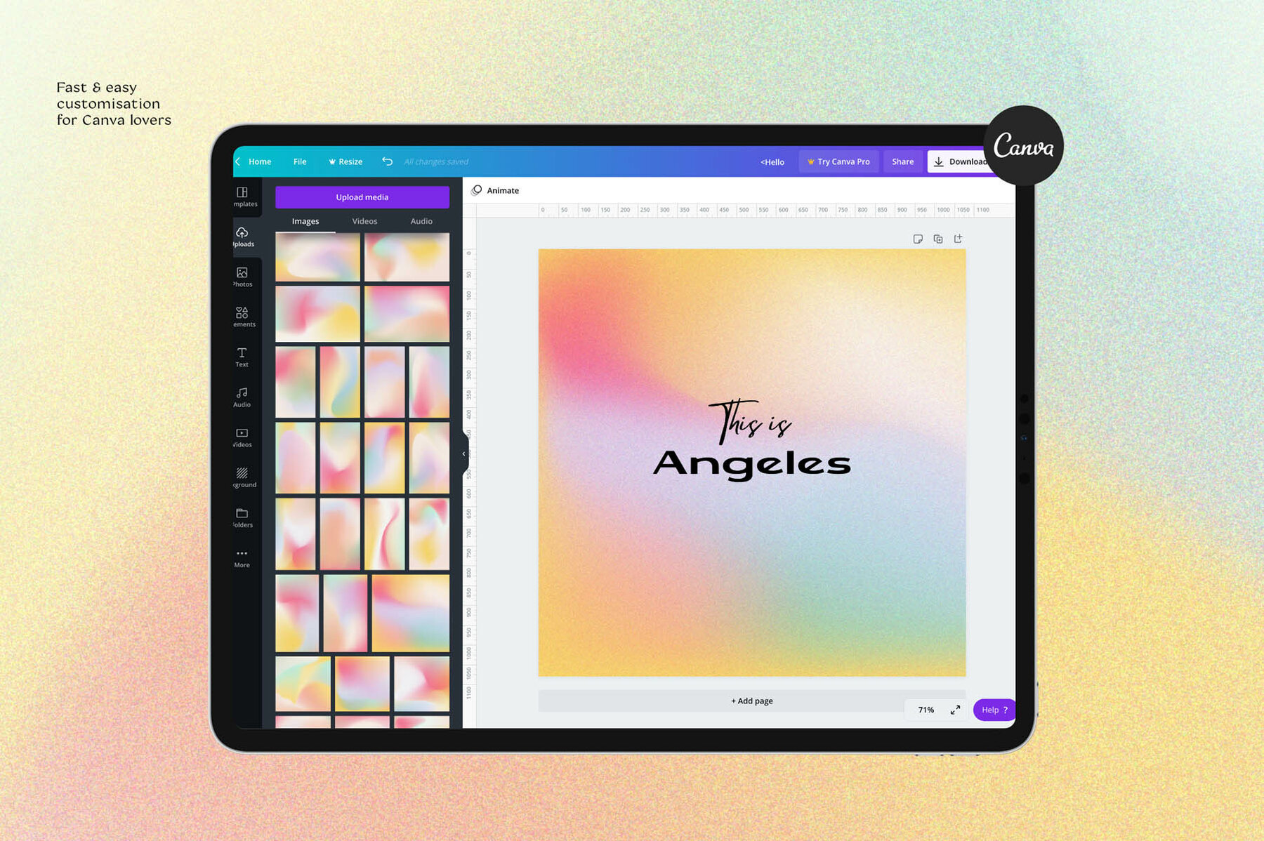 Angeles Gradients Shapes Angeles Gradients Shapes