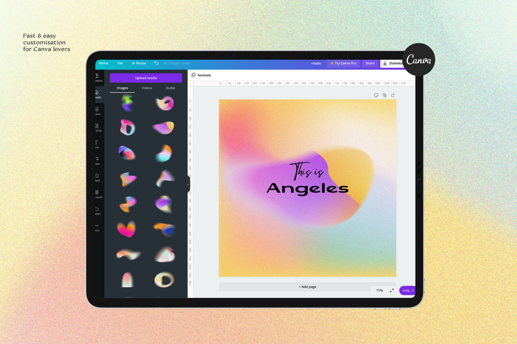 Angeles Gradients Shapes Angeles Gradients Shapes