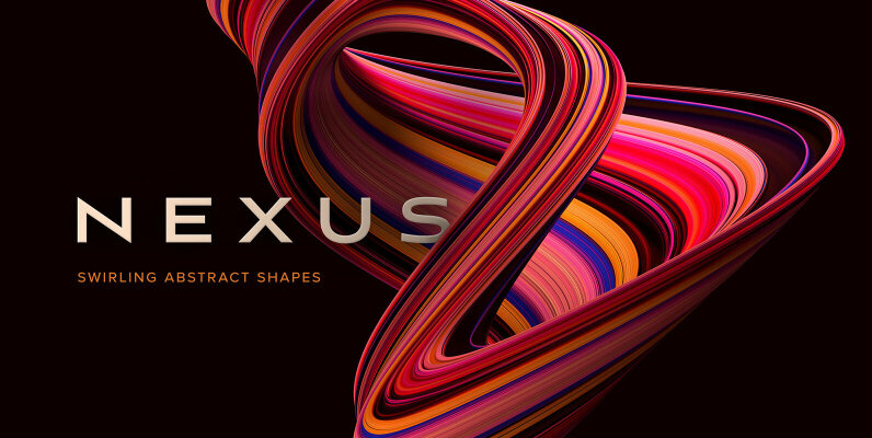 Nexus     Swirling Abstract Shapes