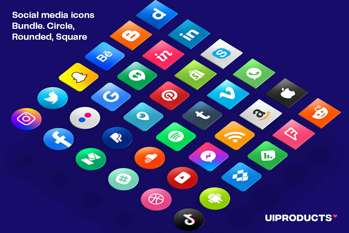 Social Media Icons Bundle Social Media Icons Bundle