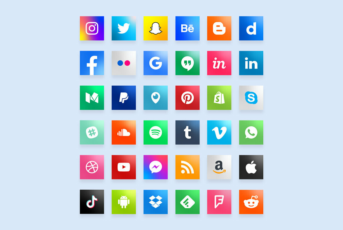 Social Media Icons Bundle Social Media Icons Bundle