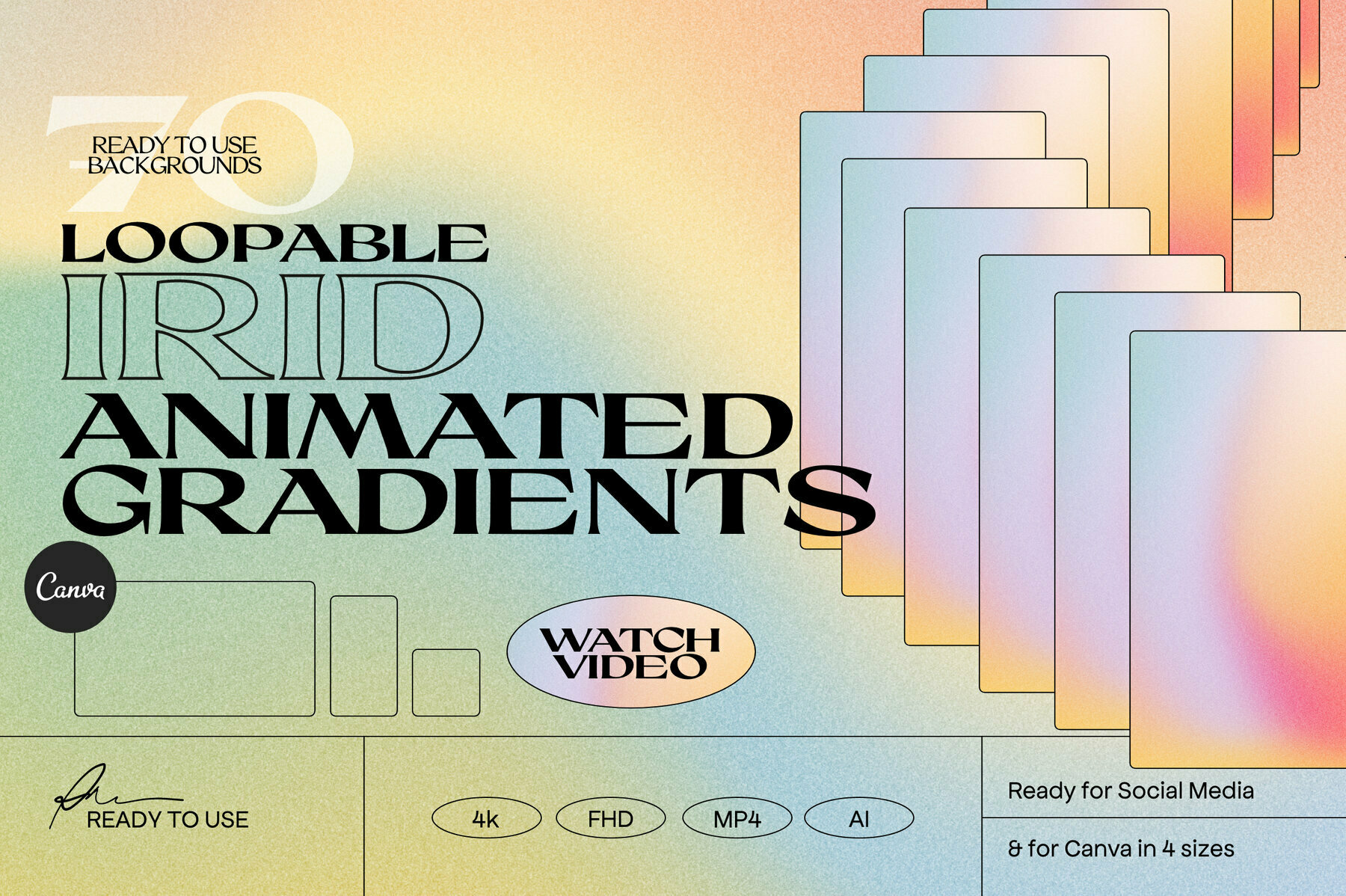 IRID Animated Gradients Backgrounds IRID Animated Gradients Backgrounds