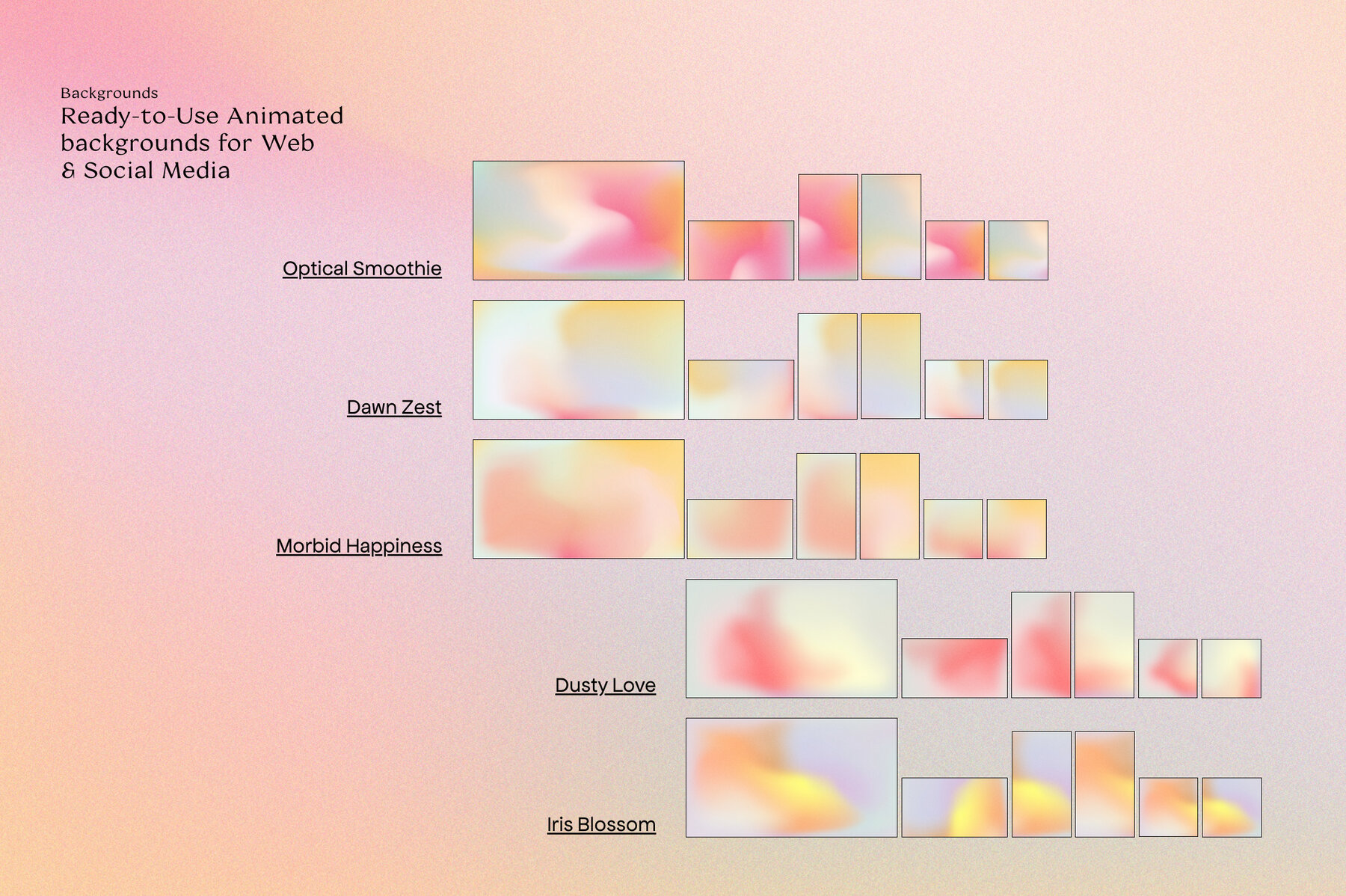 IRID Animated Gradients Backgrounds IRID Animated Gradients Backgrounds