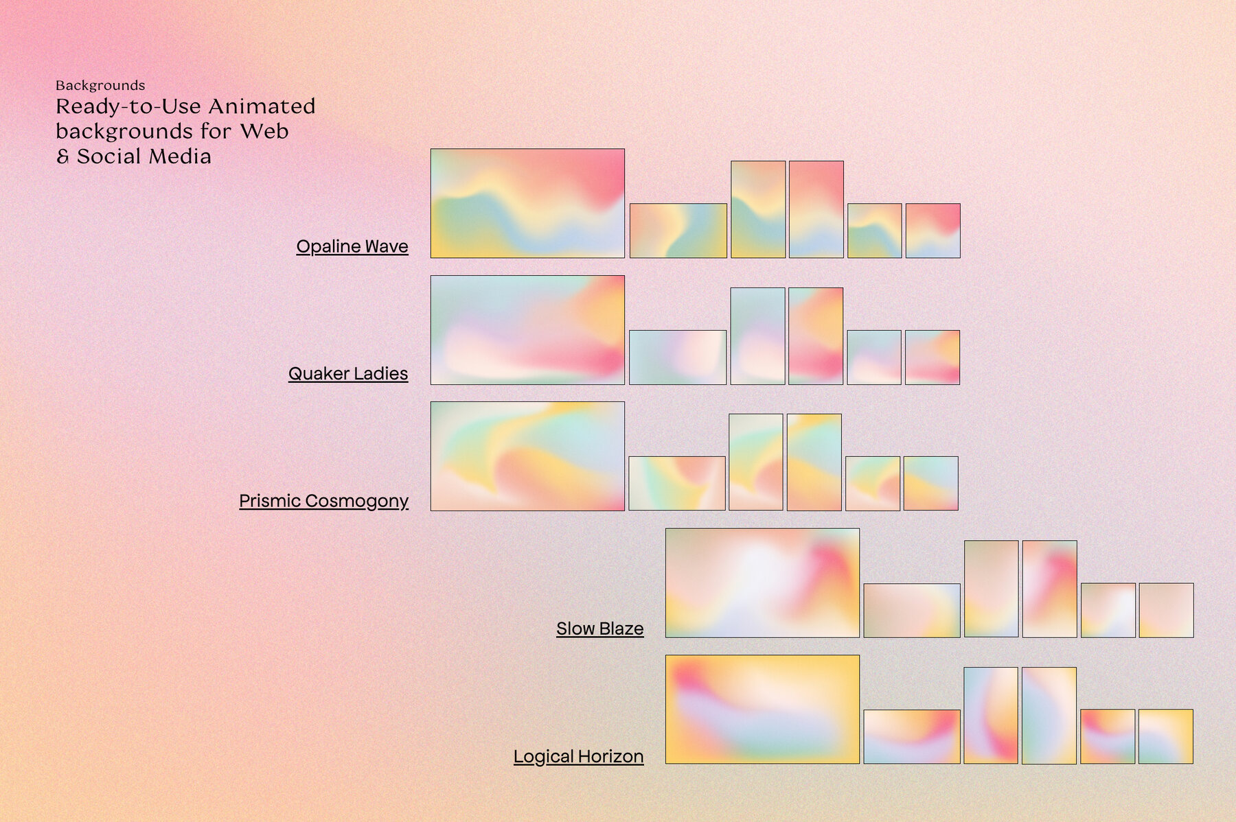 IRID Animated Gradients Backgrounds IRID Animated Gradients Backgrounds