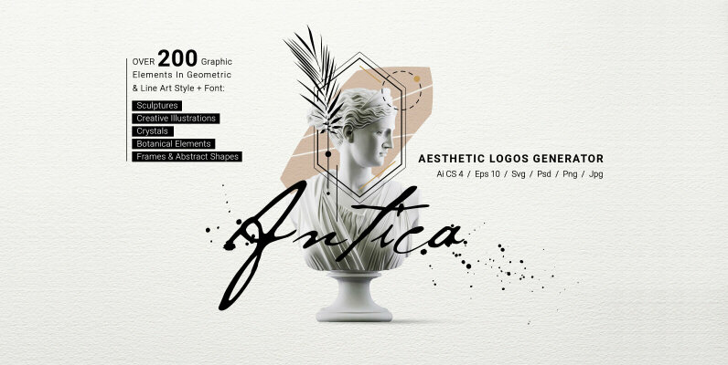 Antica   Aesthetic Logos Generator