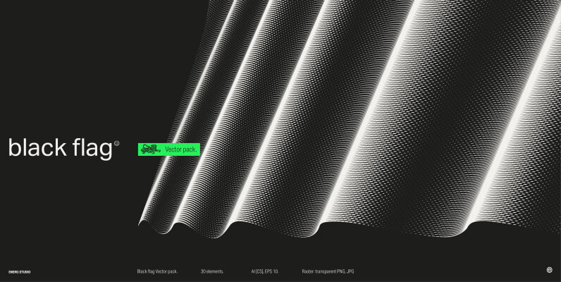 Black Flag Vector Pack