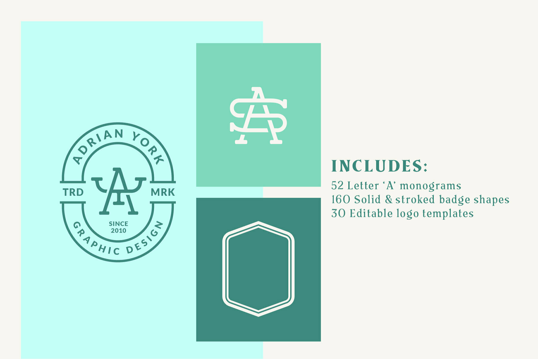52 Letter A Monograms 52 Letter A Monograms