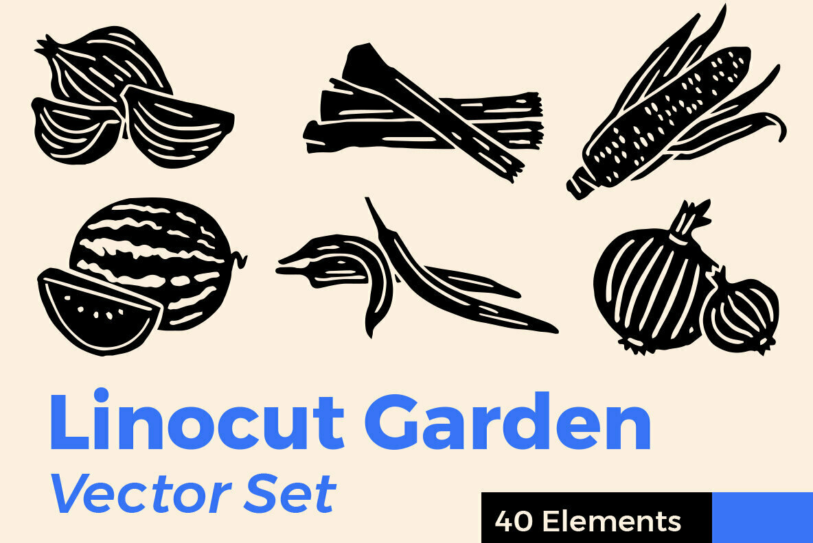 Linocut Garden Bundle Linocut Garden Bundle