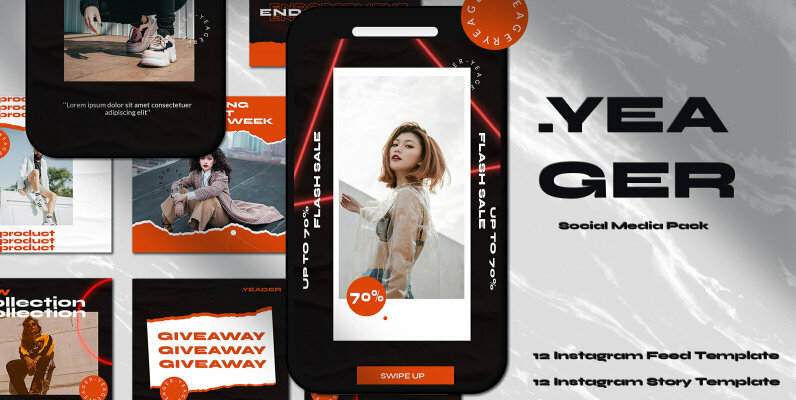 Yeager Instagram Template