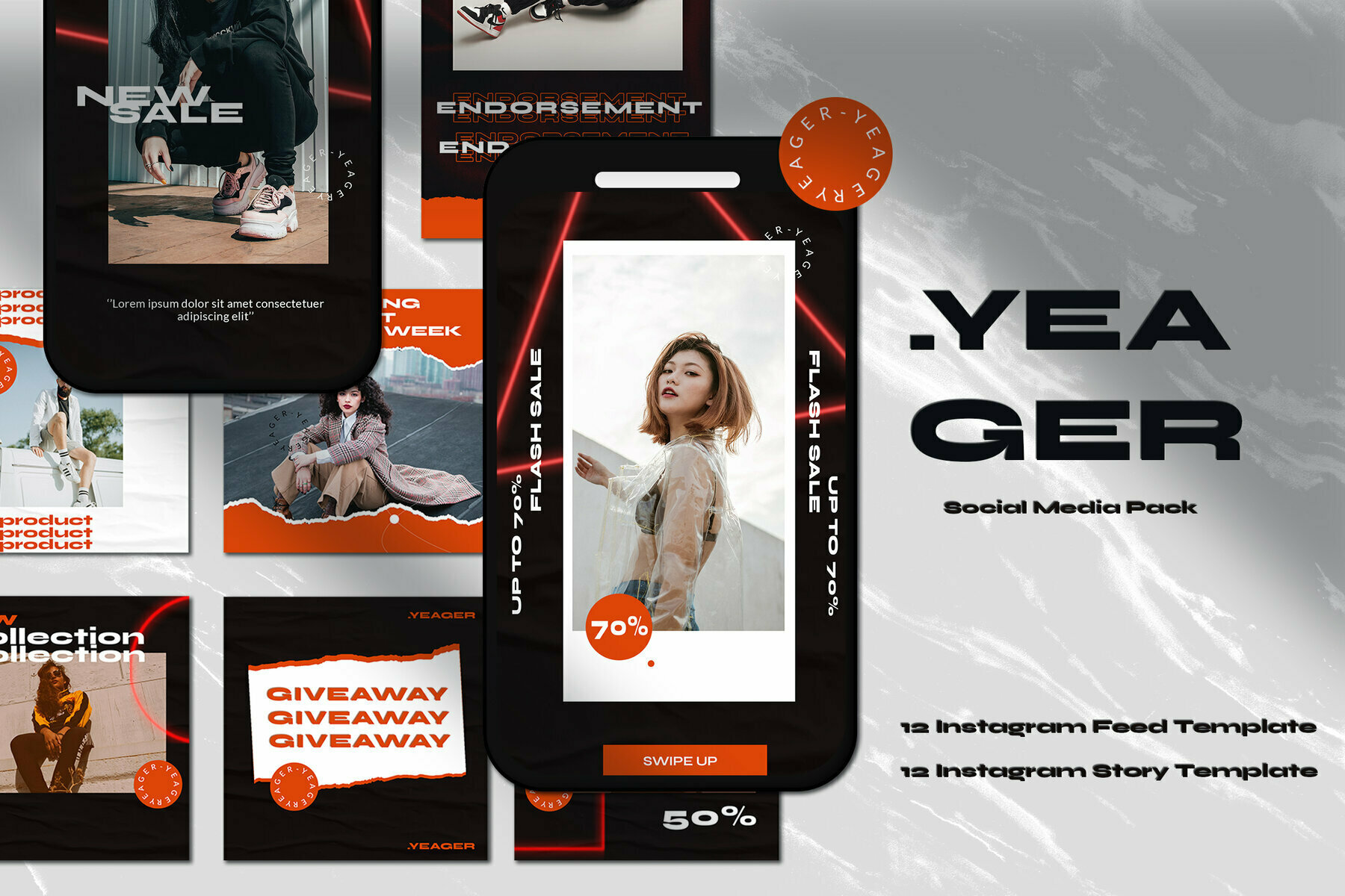 Yeager Instagram Template Yeager Instagram Template