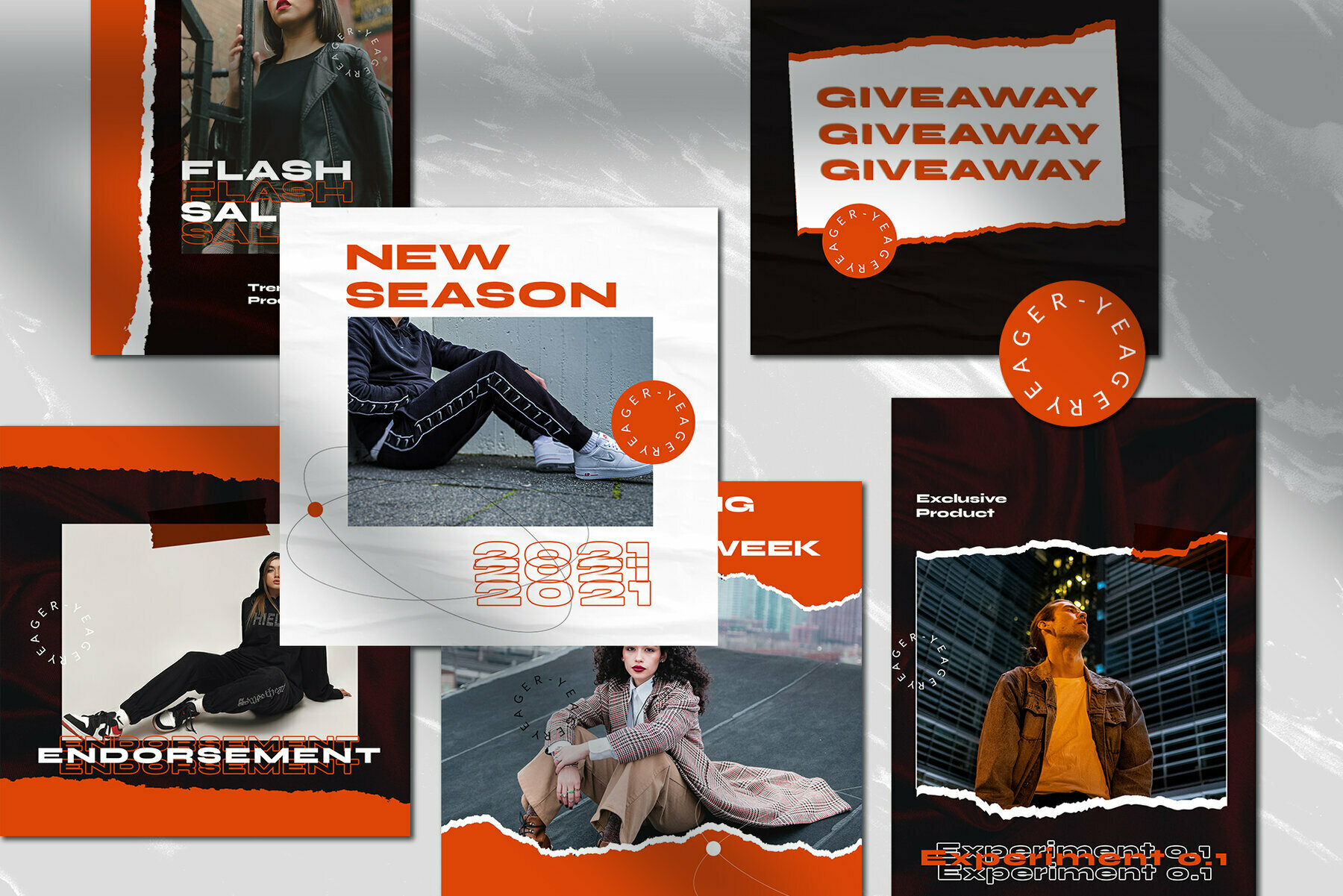 Yeager Instagram Template Yeager Instagram Template