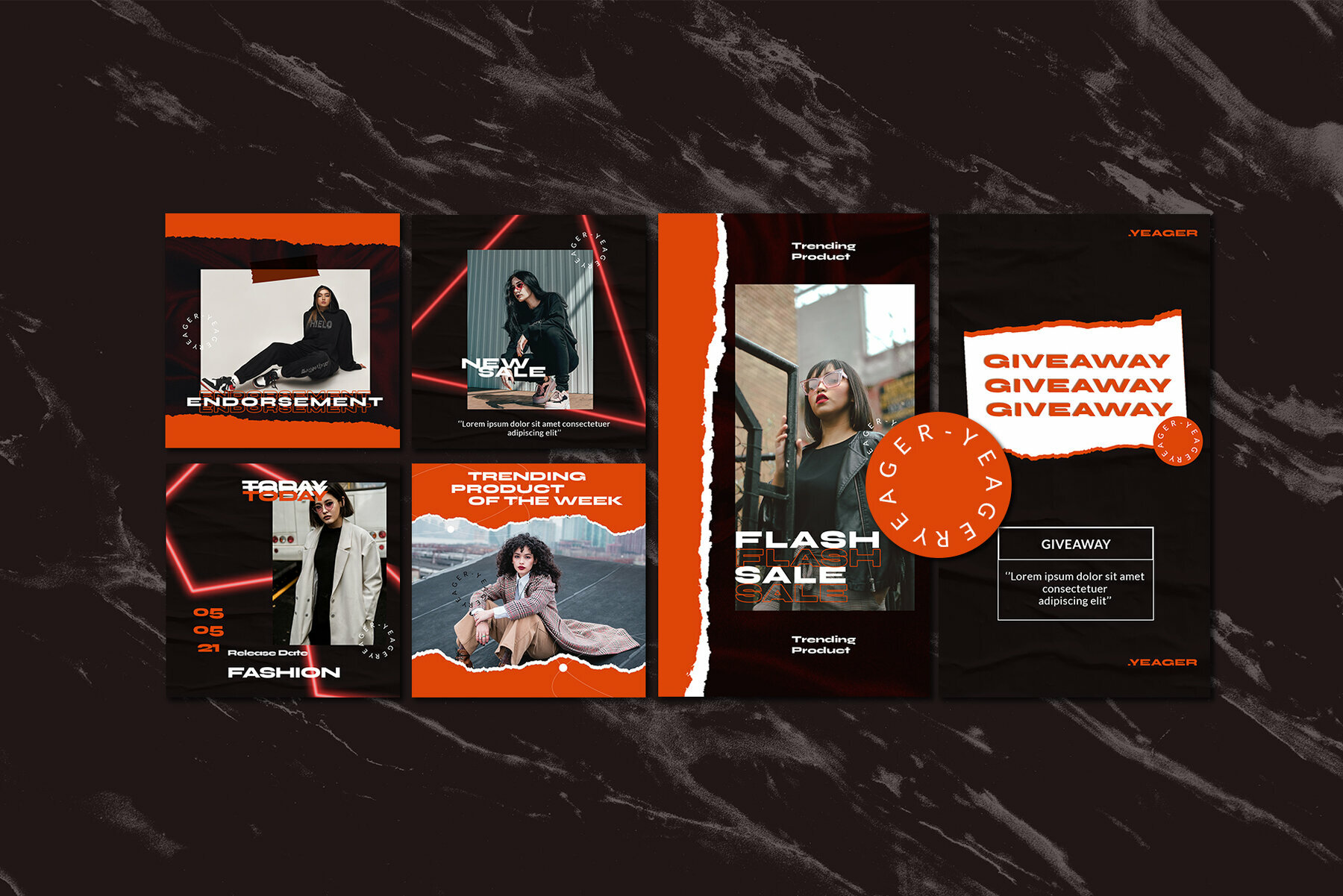 Yeager Instagram Template Yeager Instagram Template