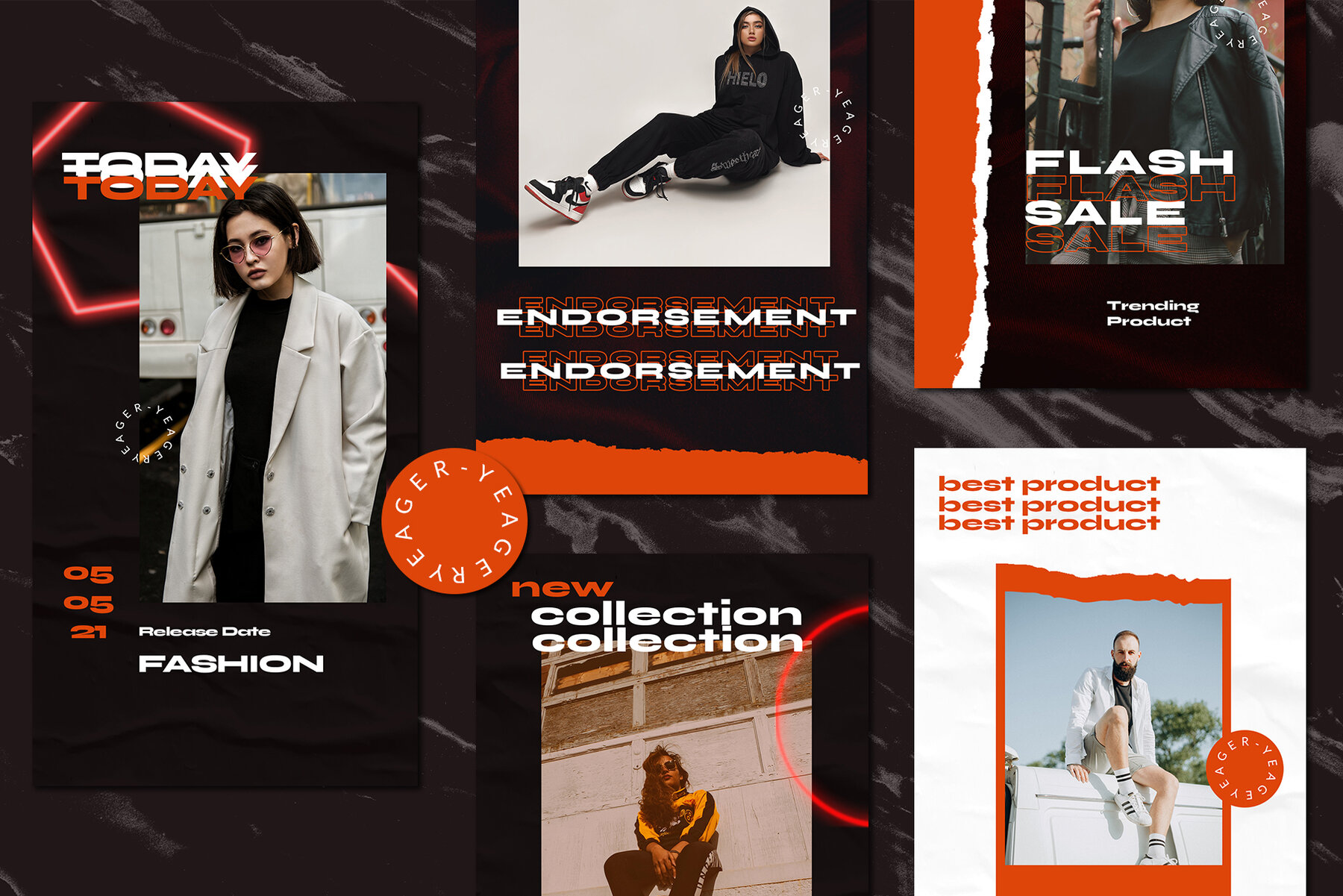 Yeager Instagram Template Yeager Instagram Template