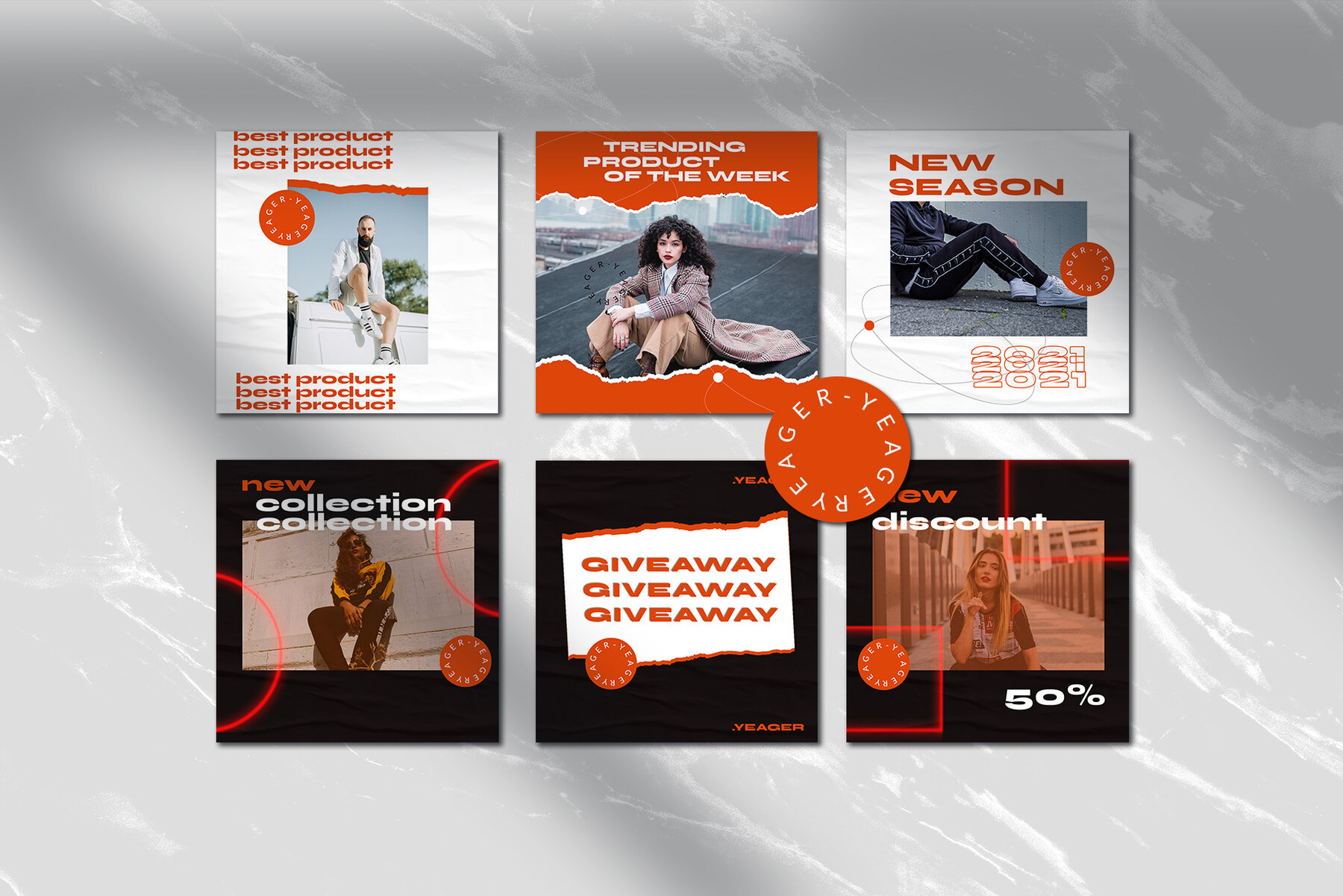 Yeager Instagram Template Yeager Instagram Template