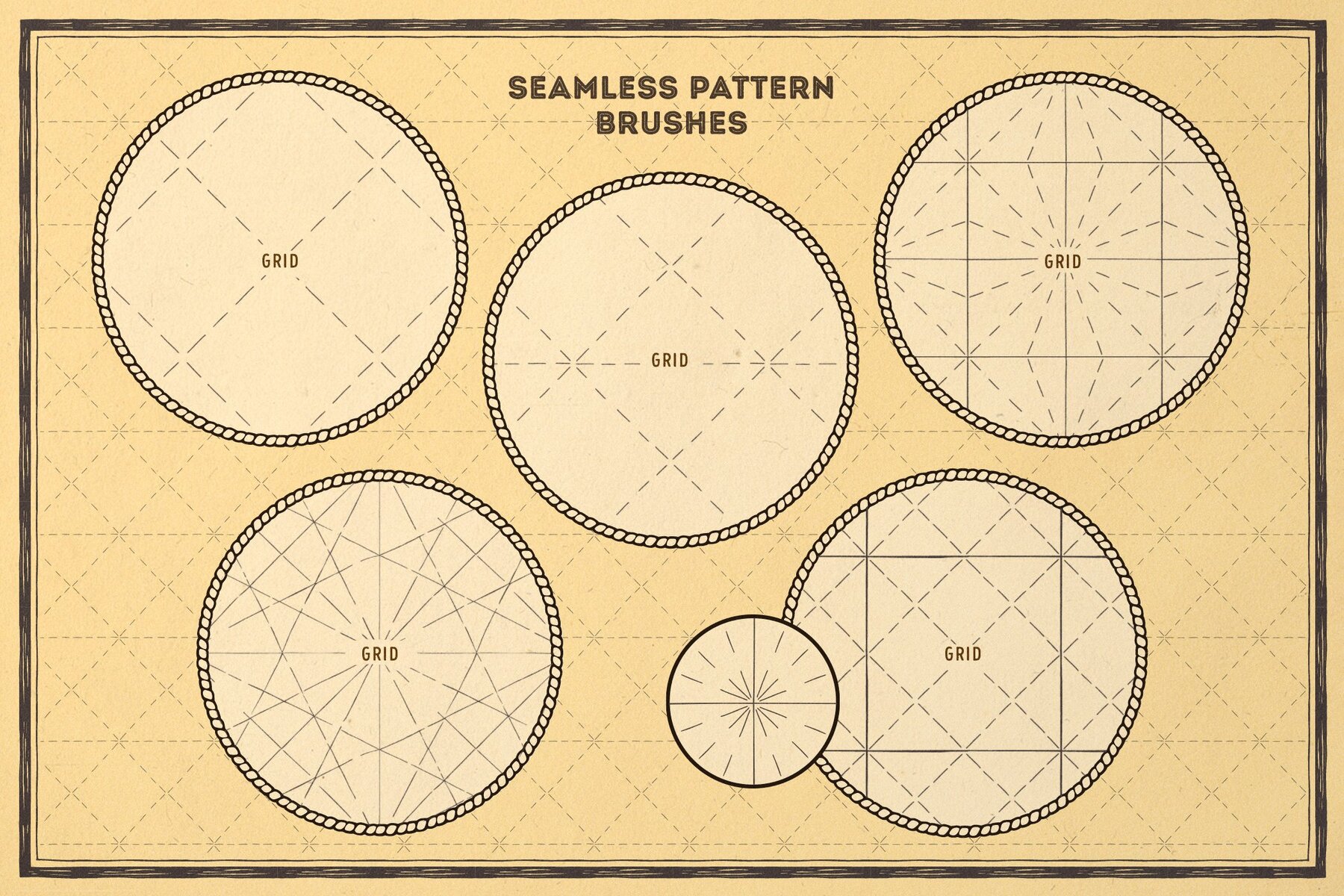 Vintage Map Procreate Brushes Vintage Map Procreate Brushes
