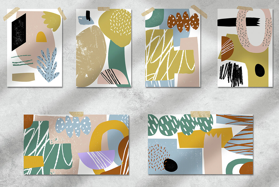 Abstract Art Cutouts 3