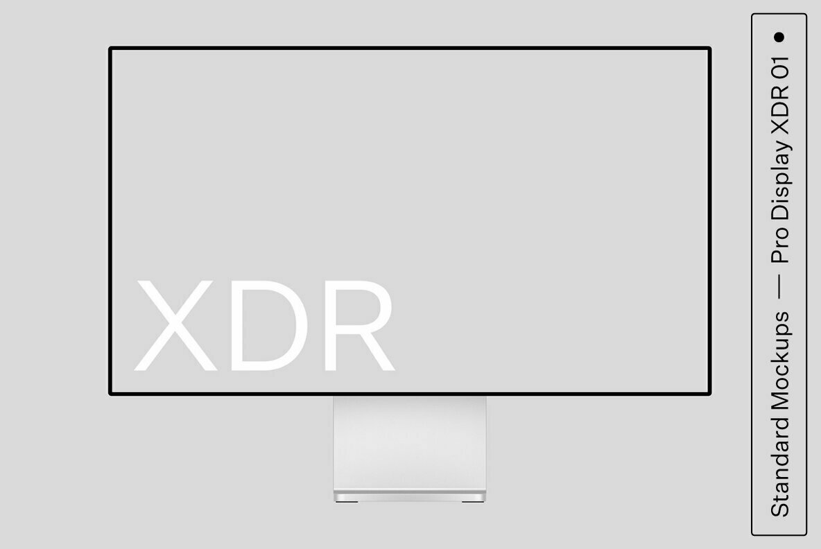 Pro Display XDR 01 Standard Mockup Pro Display XDR 01 Standard Mockup