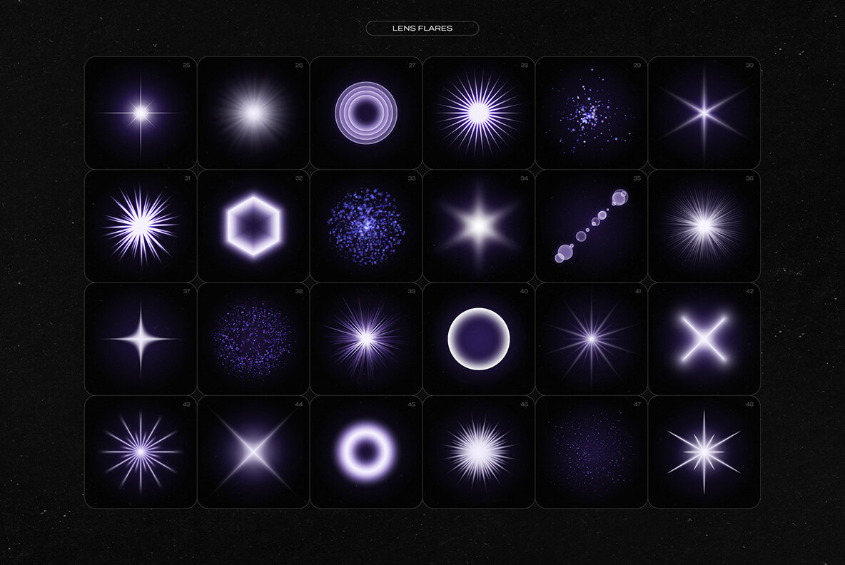 Lightning Bolts   Lens Flares Bundle 12