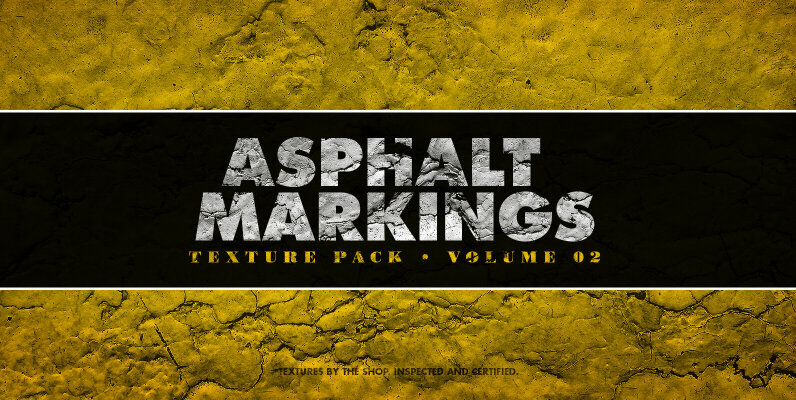 Asphalt Markings Textures Volume 02
